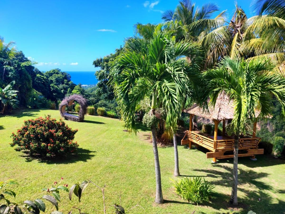 Gite 4 Etoiles, La Vieille Sucrerie St Claude Guadeloupe, Jacuzzi Spa Privatif, Vue Exceptionnelle Sur La Mer Des Caraibes Basse-Terre Ngoại thất bức ảnh
