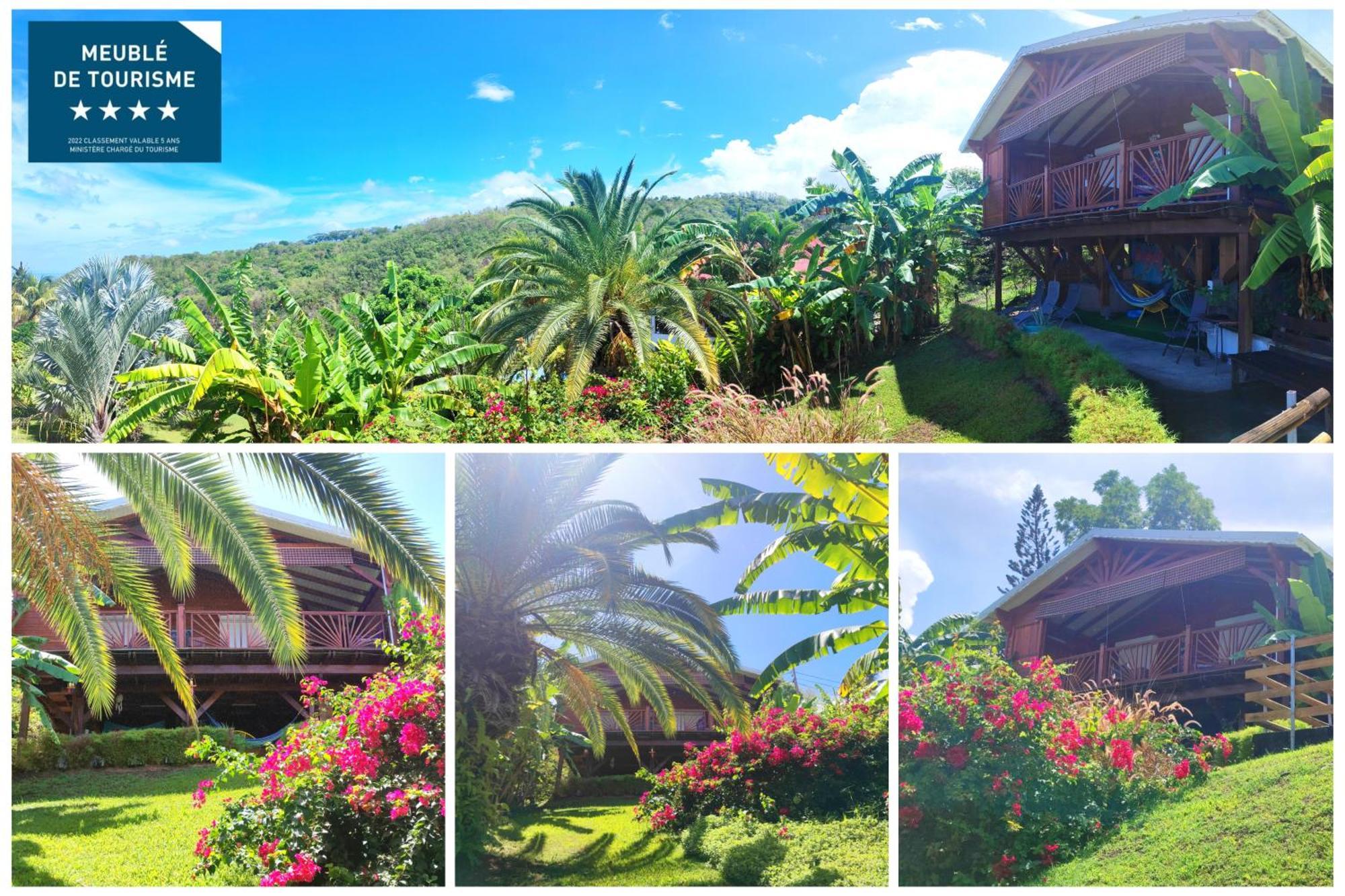 Gite 4 Etoiles, La Vieille Sucrerie St Claude Guadeloupe, Jacuzzi Spa Privatif, Vue Exceptionnelle Sur La Mer Des Caraibes Basse-Terre Ngoại thất bức ảnh